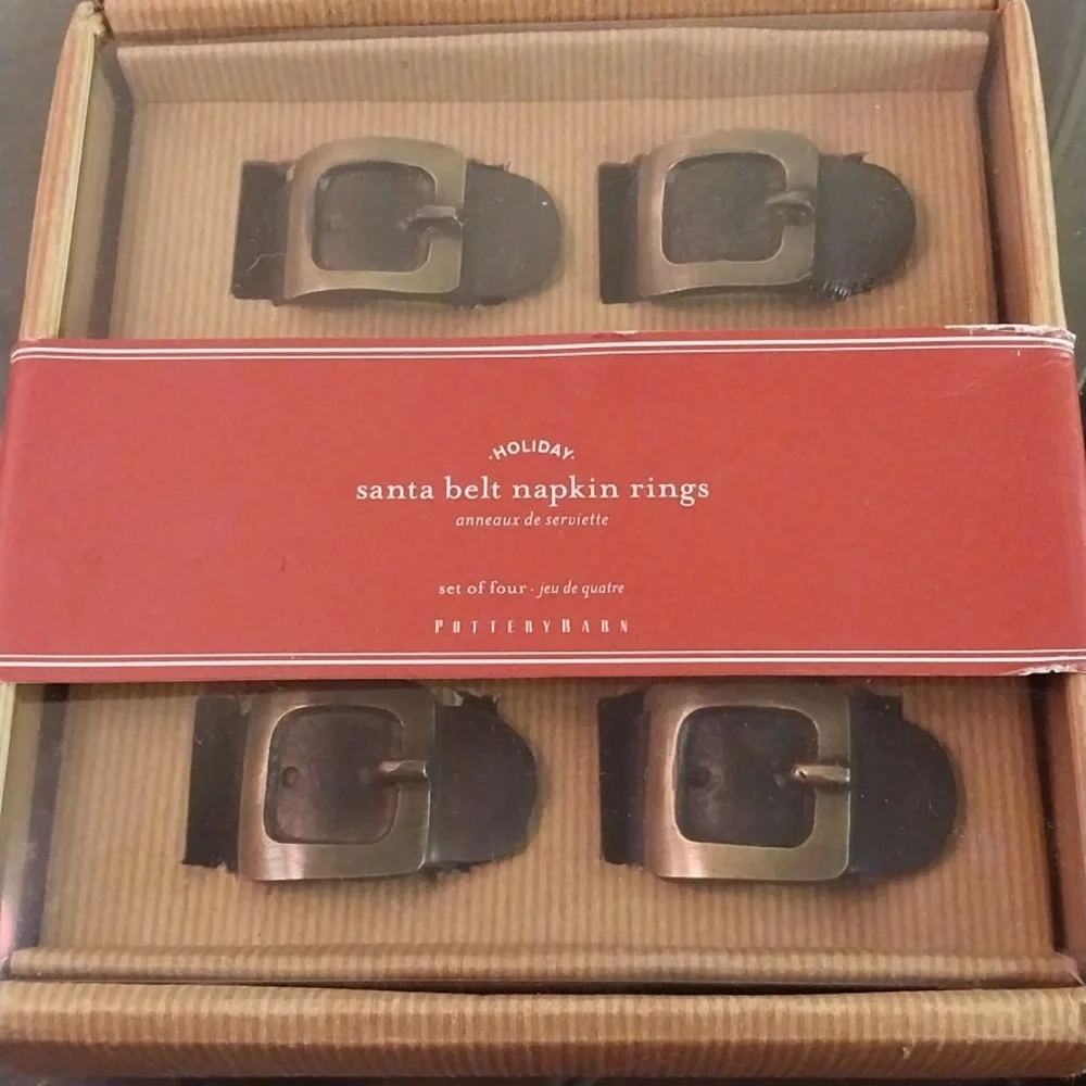 Pottery Barn NIB Napkin Rings